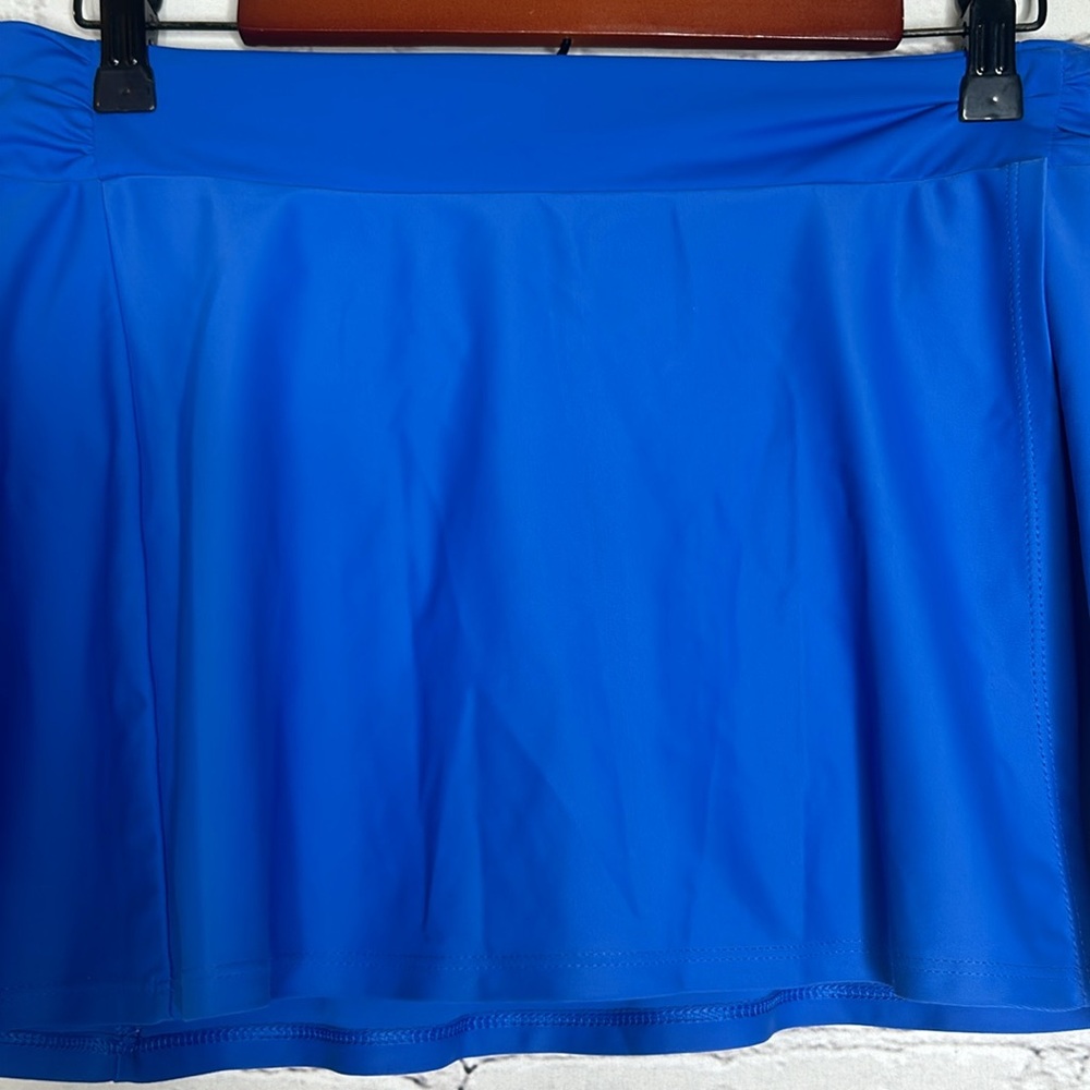 Cabana Life Royal Blue Bikini Swim Skirt Size X-Large - Picture 5 of 16